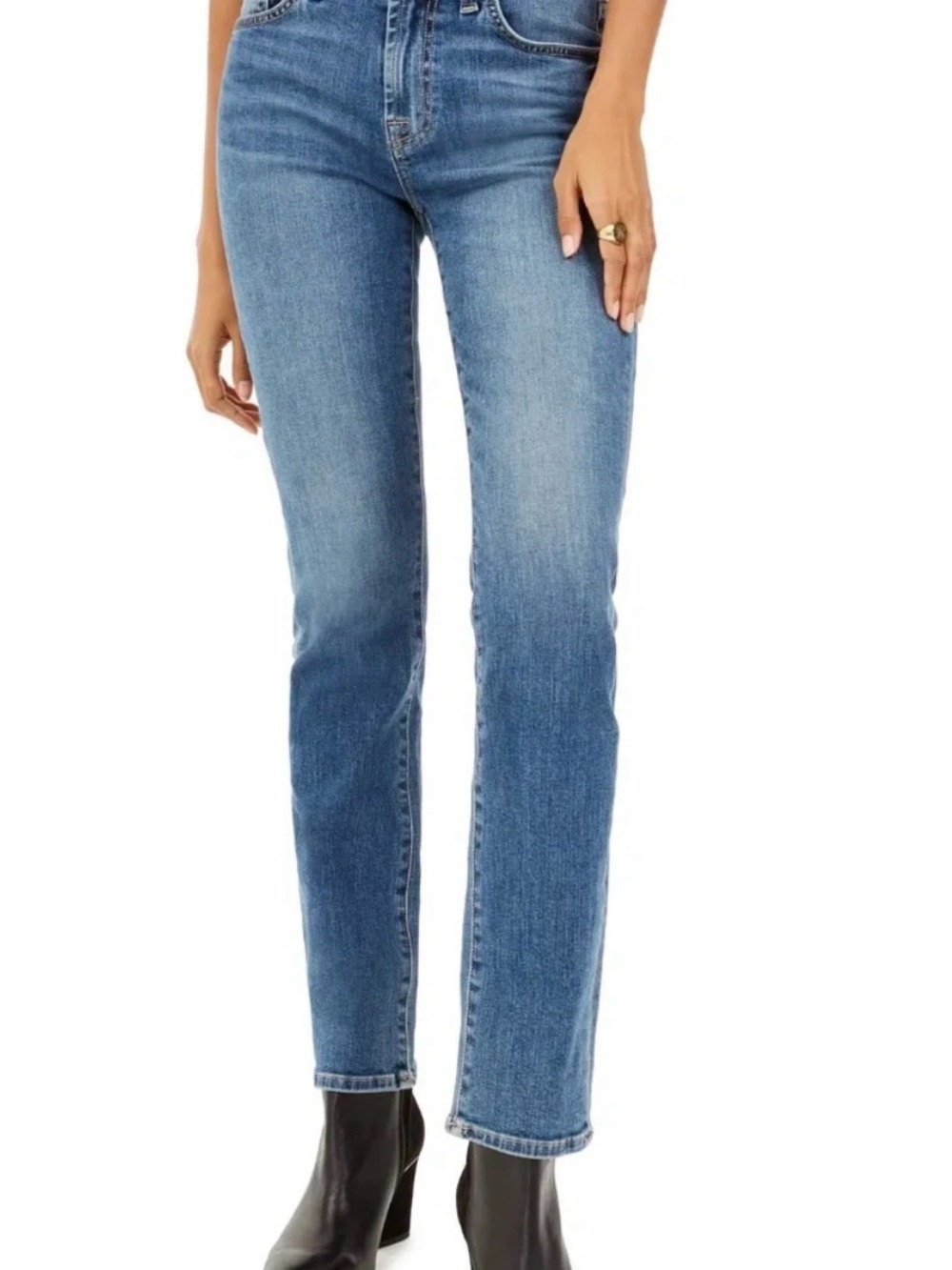 *7 FOR ALL MANKIND* Medium Wash Slim The Straight Leg Jeans Size 31